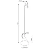 Lampa wisząca NOX 25 czarna